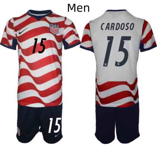 USA FIFA World Cup 2026 Soccer Red Home Jersey Johnny Cardoso #15